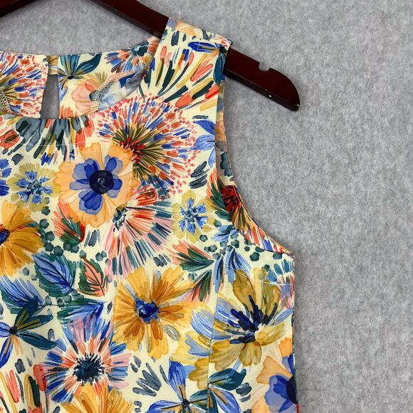 RipSkirt Hawaii Floral Fleur Sleeveless Midi Dress Size XS - Picture 5 of 12
